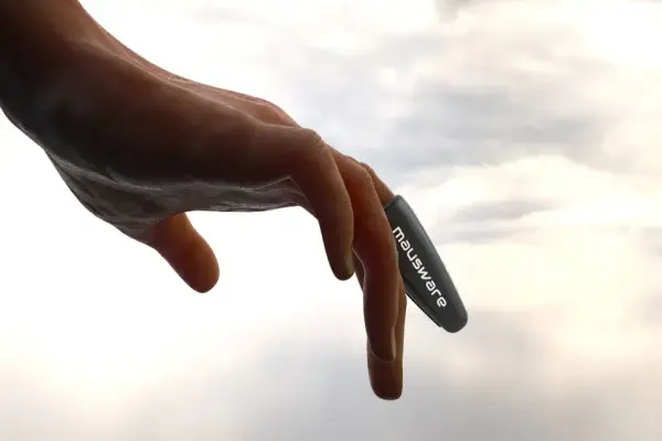 Chuột đeo ngón tay được thiết kế để mang lại độ chính xác mà không cần bề mặt phẳng